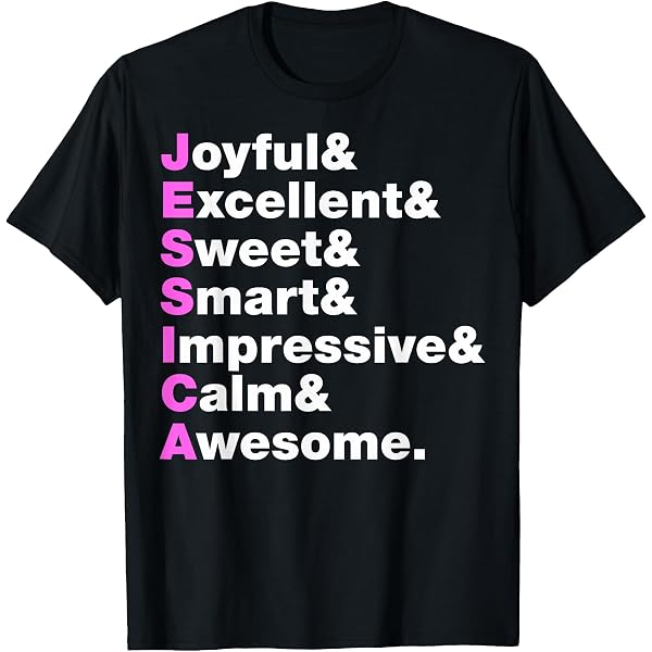 Amazon.com: Jessica Name T-Shirt : Clothing, Shoes & Jewelry